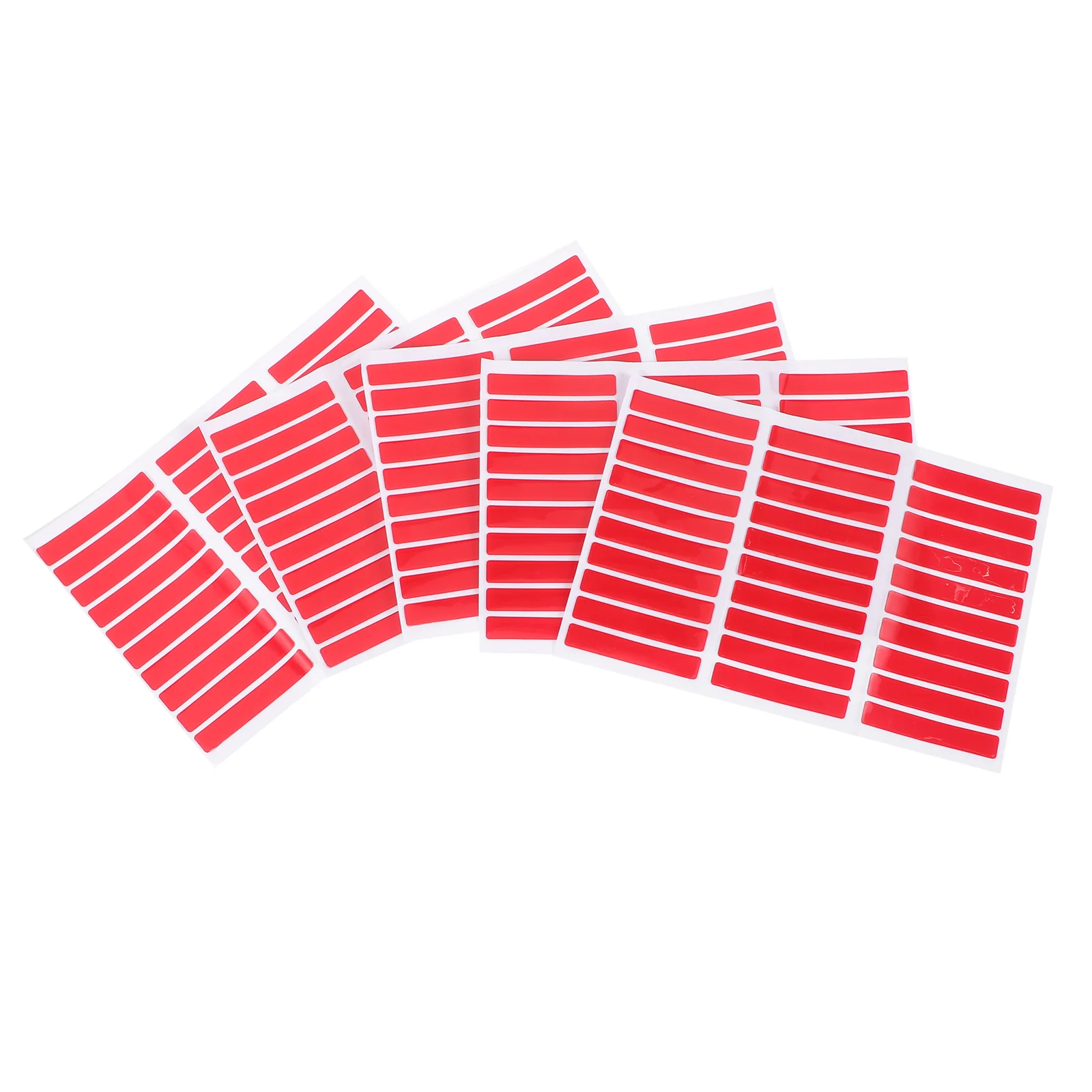 

5 Sheets Right Angle Display Shelves Double Sided Tape Plastic Press on Nail Packaging