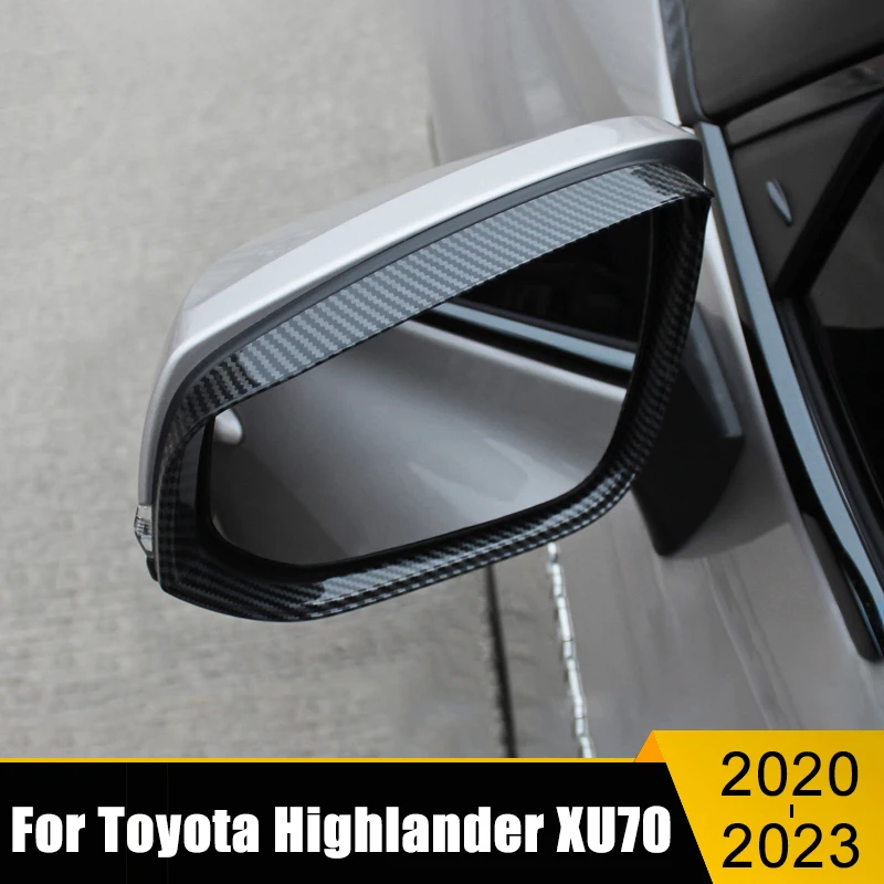 

Для Toyota Highlander Kluger XU70 2020 2021 2022 Автомобильное зеркало заднего вида защита для бровей чехол аксессуары для украшения