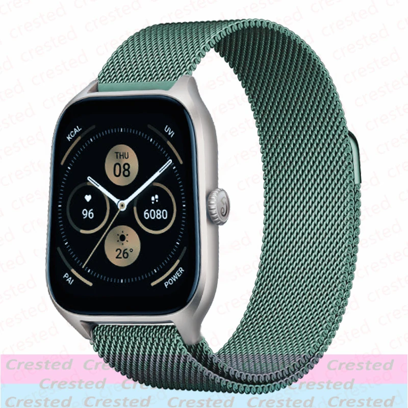 Sleek Milanese Metal Band, 20mm/22mm Adjustable Bracelet Strap