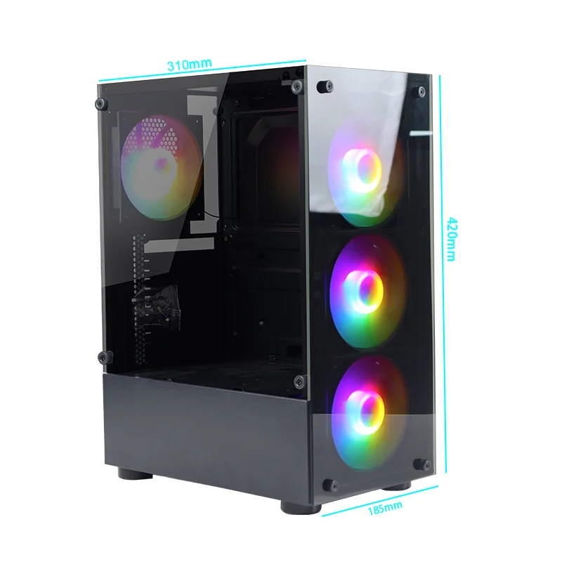 Desktop Computer Case Tower Gaming Pc Casing For Pc Micro Atx
