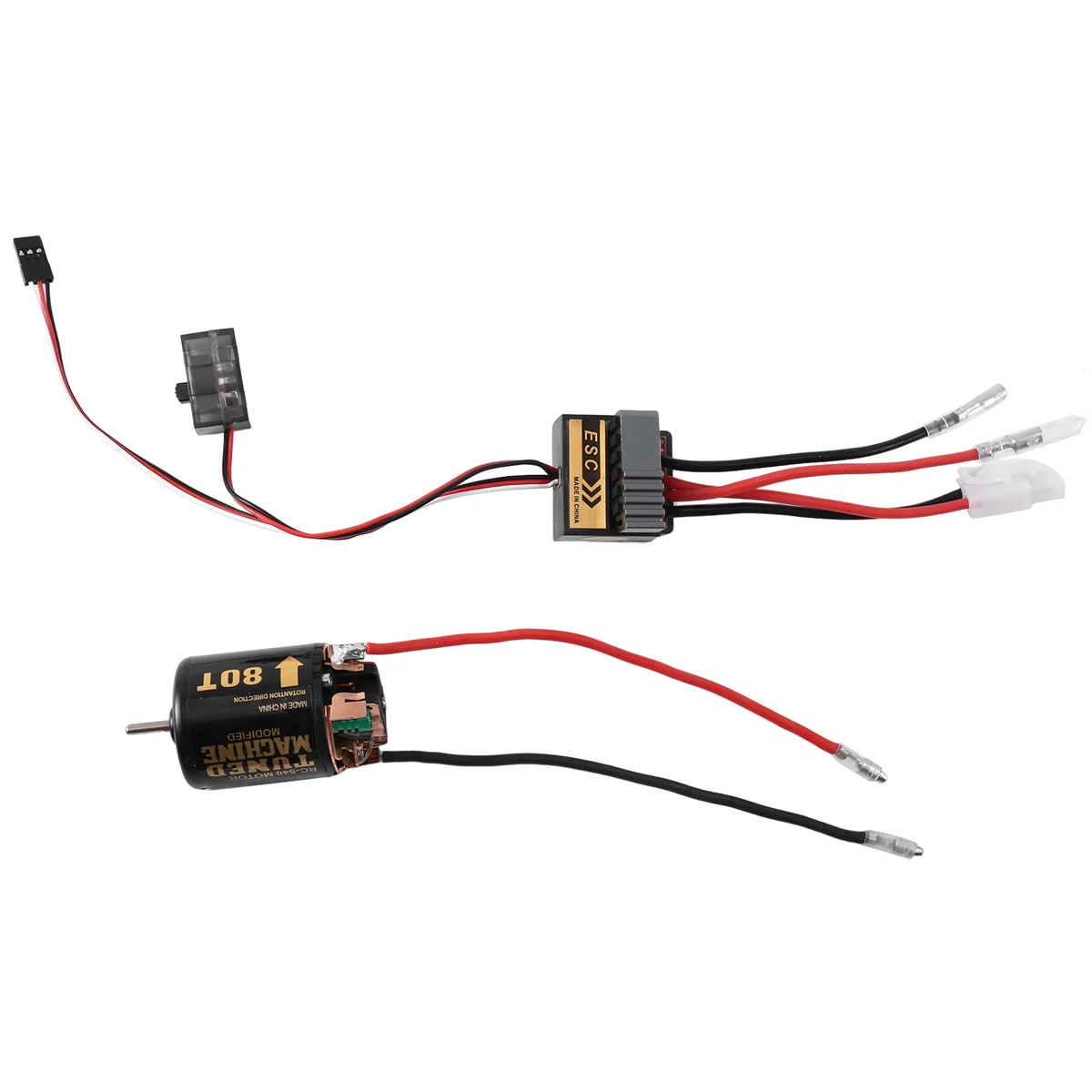 

320A ESC + 540 щеточный двигатель 80T для радиоуправляемого автомобиля Axial SCX10 TRX4 D90 Redcat,6