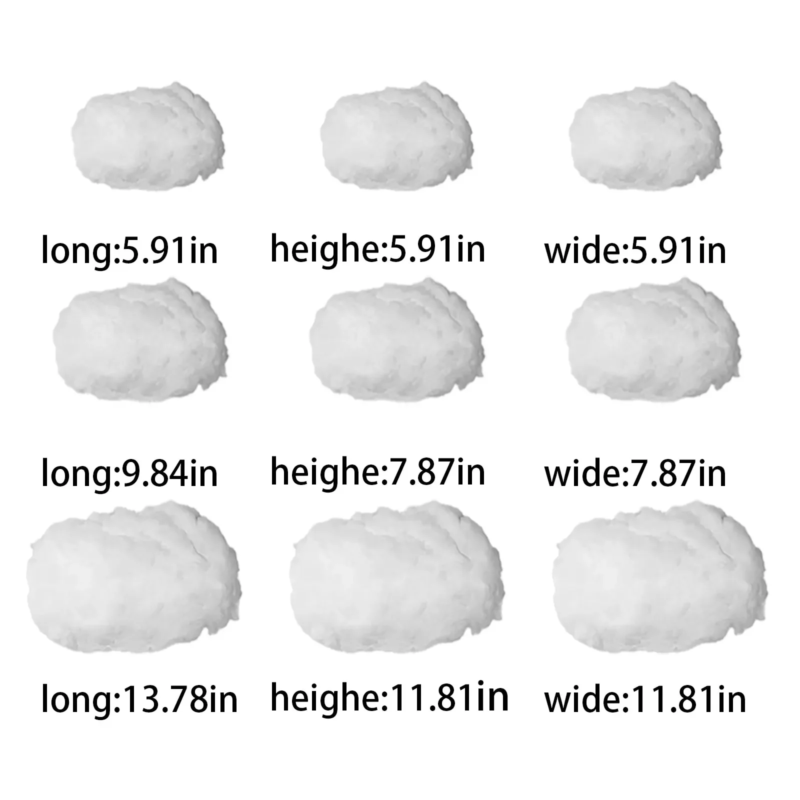 Artificial Cotton Clouds Decoration White 3D Ceiling Interior Cloud Decor  Living Room DIY Wedding Party Decoration Props