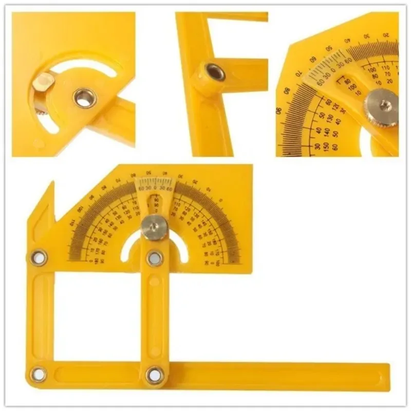 0-180 Degrees Plastic Angle Finder Protractor Goniometer Angle Protractor Instrument Measuring Arm Ruler Scale Board Tool Angle 6