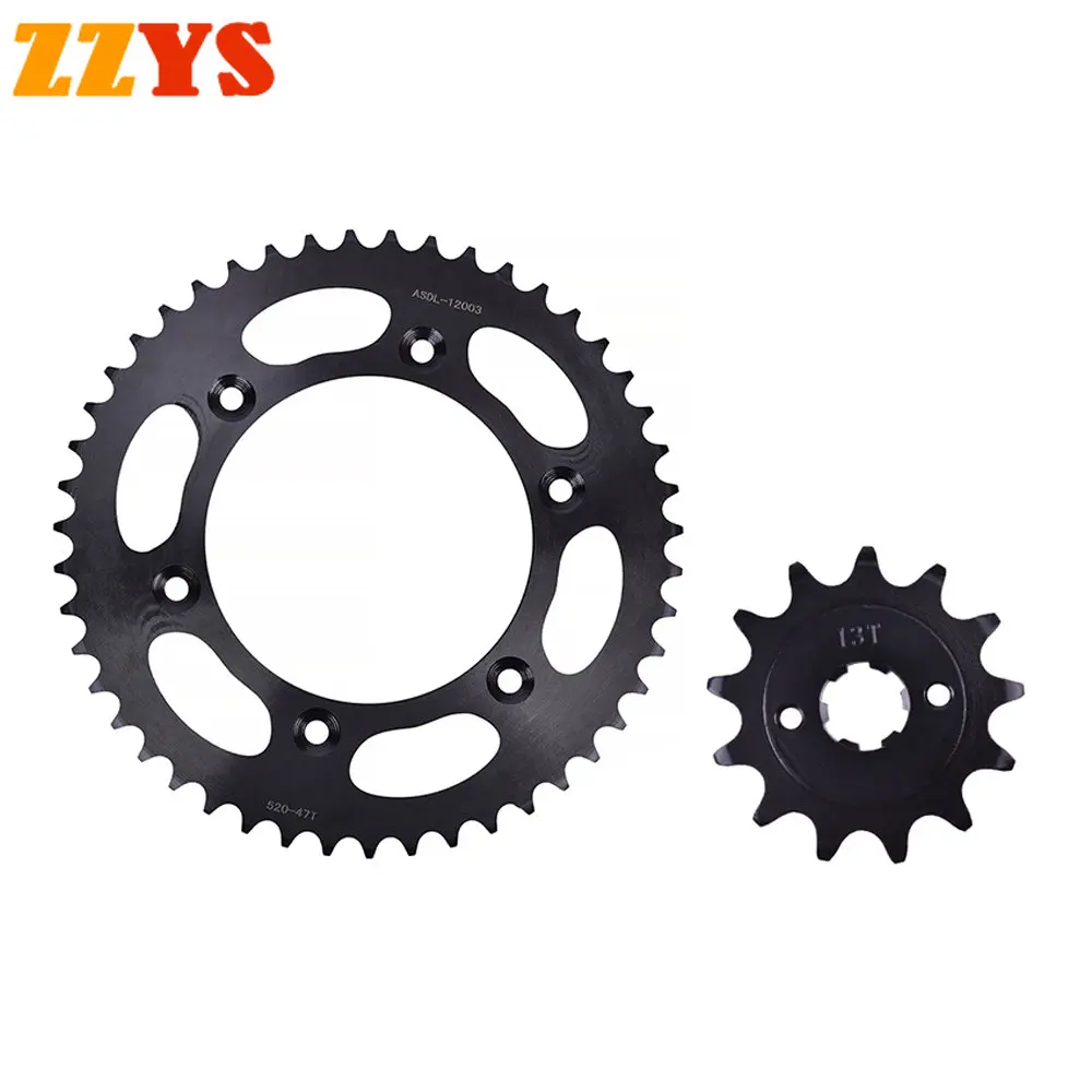 

520 13T 47T 13 47 Tooth Motorcycle Front Rear Sprocket Gear Staring Wheel For HONDA CRF230 CRF230F CRF 230 F 2003-2019 2017 2018