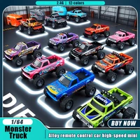 1:64 Alloy RC Car Mini 2.4G RC Off-road Climbing Monster Truck Mini Remote Control Car Children's Birthday Gifts for Kids Toys