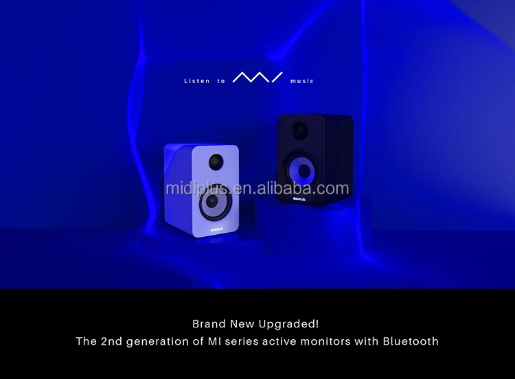 MIDIPLUS mi5 II 5.25インチ 白 Midiplus MI5 II V2 - Professional Hi-Fi Bluetooth Speakers