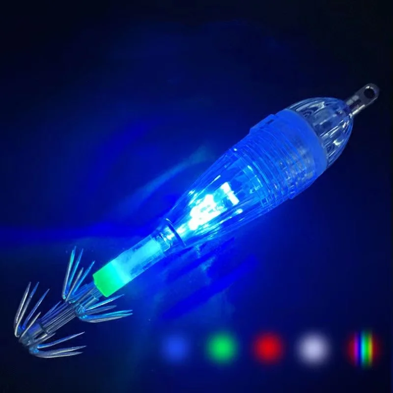 Fishing Light Fish Finder LED Luminous Night with Battery 6cm/7.8g Underwater Super Waterproof