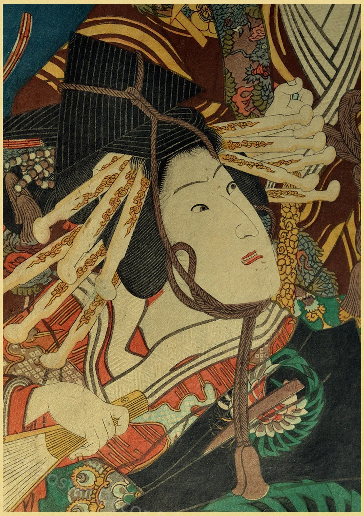 Japanese Landscape Series Retro Poster Kraft Paper Prints Posters Vintage Home Room Bar Cafe Decor Aesthetic Art Wall Paintings Peckshirt