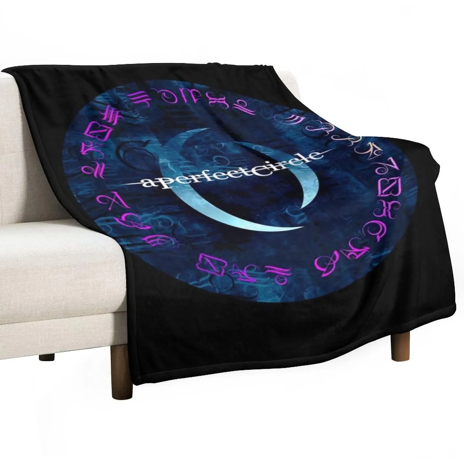 

A Perfect Circle Throw Blanket bed plaid Soft Plaid Cute Blanket Blanket For Sofa