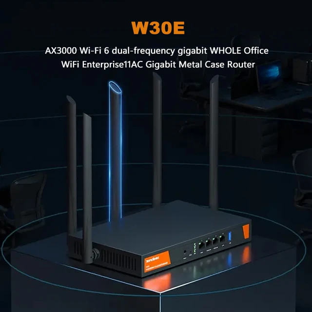 Tenda W30E AX3000 256MB 3000Mbps Enterprise Wifi 6 Mesh Router