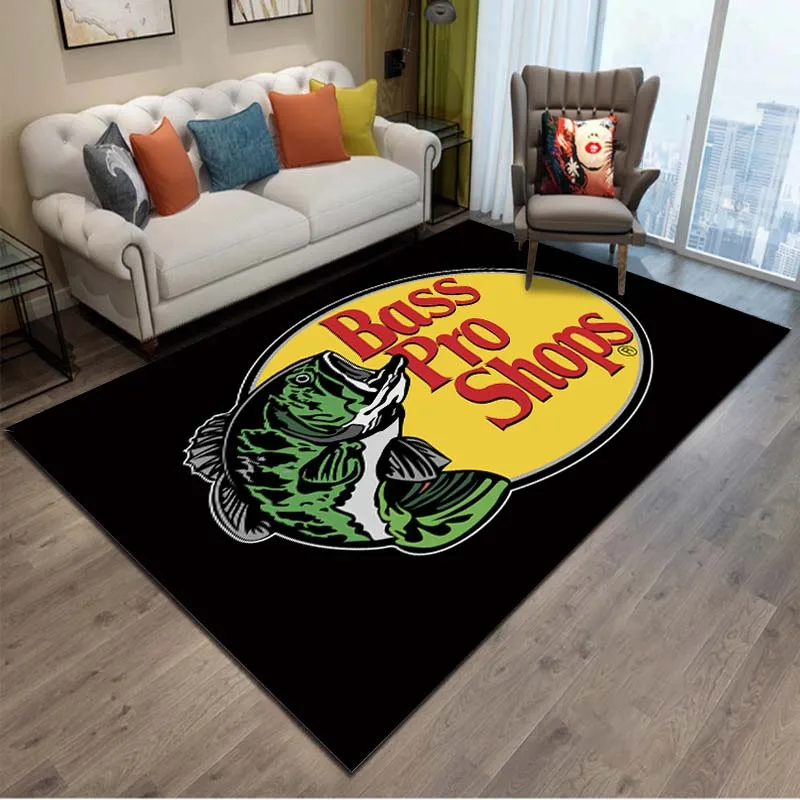 15 sizes Fishing brand Bass-Pro-shops Floor Rug Carpet for Living
