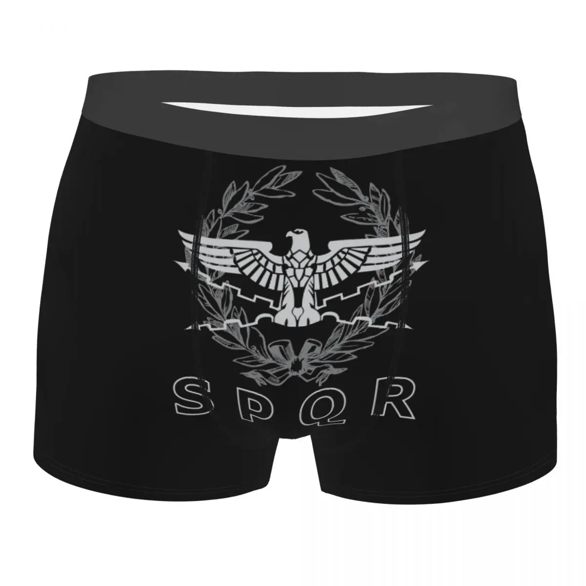 

Man Boxer Briefs Shorts Panties Roman Imperial Eagle Soft Underwear Homme Humor Plus Size Underpants