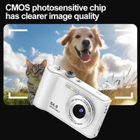 Цифровая камера CCD 64 МП с устройством чтения карт USB и адаптером Type-C, автофокусом, 16-кратным зумом — изображение 4