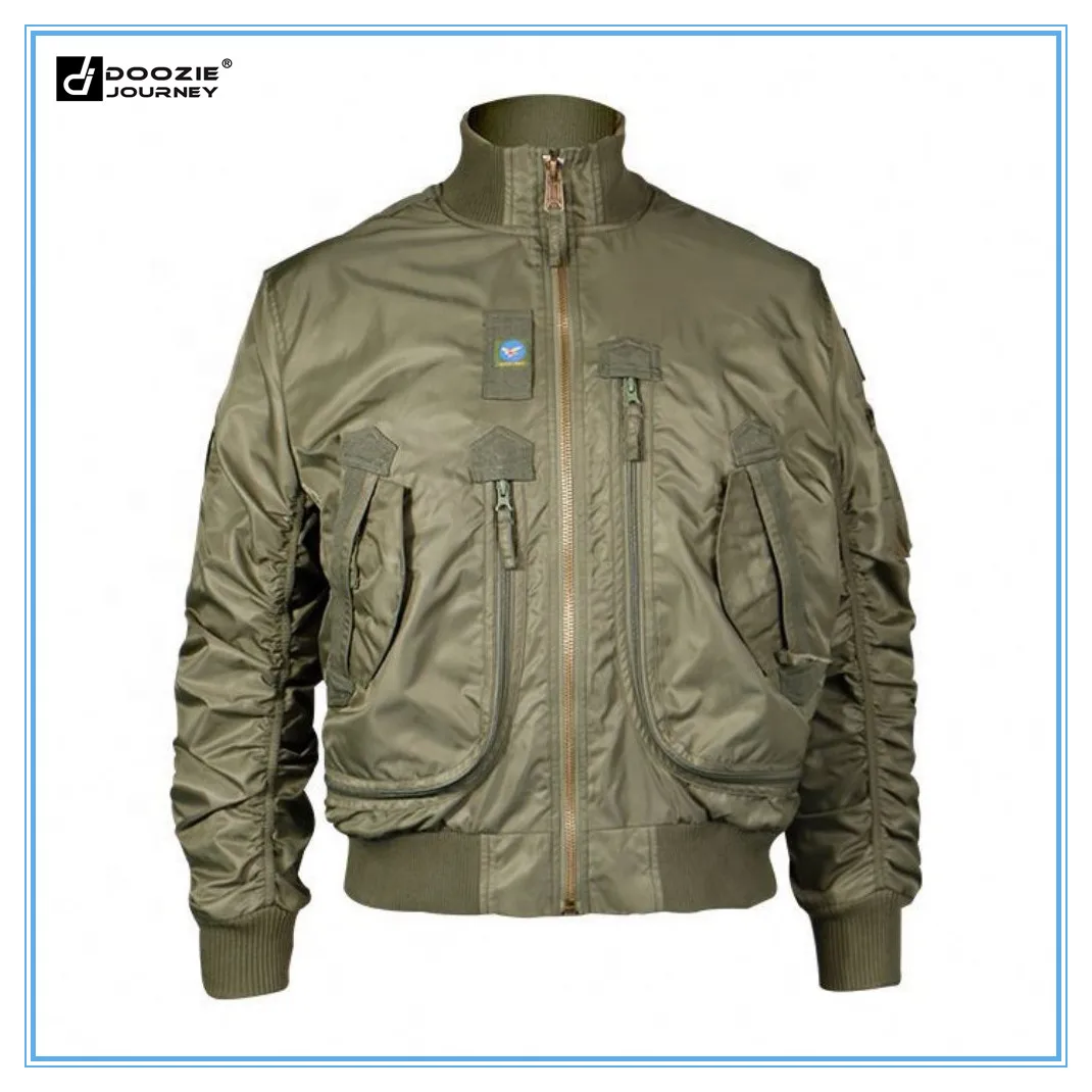 

MA1 Bomber Jacket Men Waterproof Pilot Baseball Coat Male Army Air Force Stand Collar Big Pocket Casual Jacket Autumn Spring