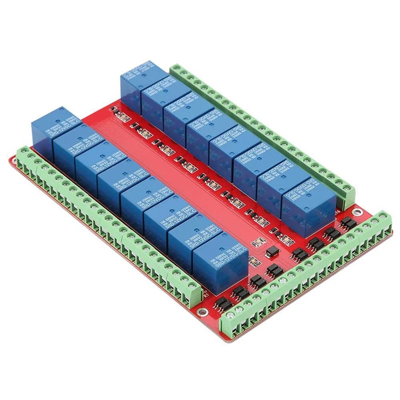 

24V 16-Channel Relay Control Module High/Low Level Trigger 16-Channel Relay Module Interface Boards