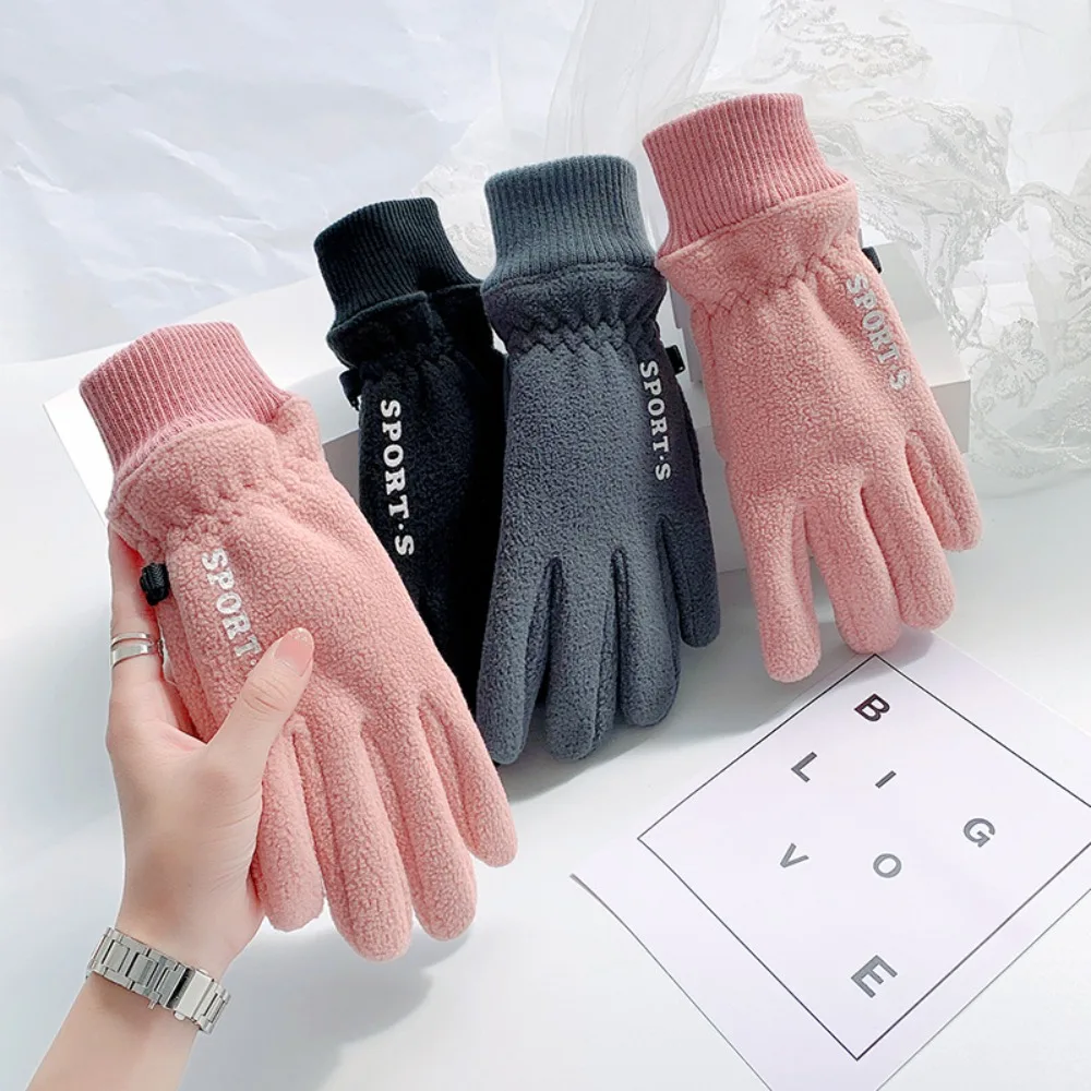 

Fingers Open Warm Women Gloves NEW Colorful Winter Autumn Touch Screen Mittens Thick Riding Gloves Outdoor Sports Supplies