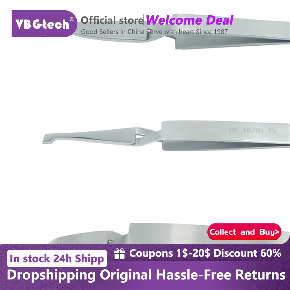 

VBG-tech Orthodontic Tweezers Posterior Brackets Buccal Tubes Lingual Buttons Bonding Tweezers Fixator Articulating Paper