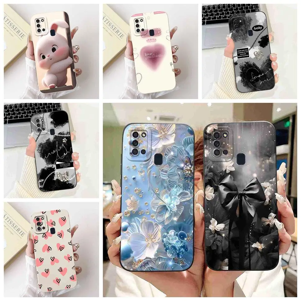 Chic Love Bow Rabbit Soft Silicone Phone Case Cover