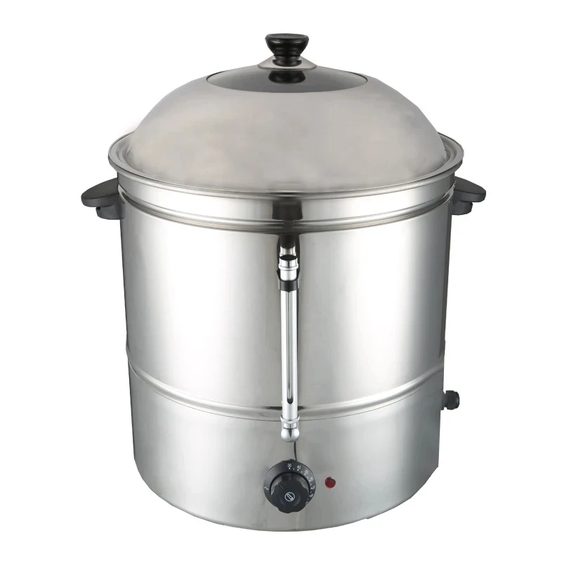 AG-48 dual layer temperature conroler available 48L large sweet steamer maize 110 / 220V Stainless steel Electric Food Steamers