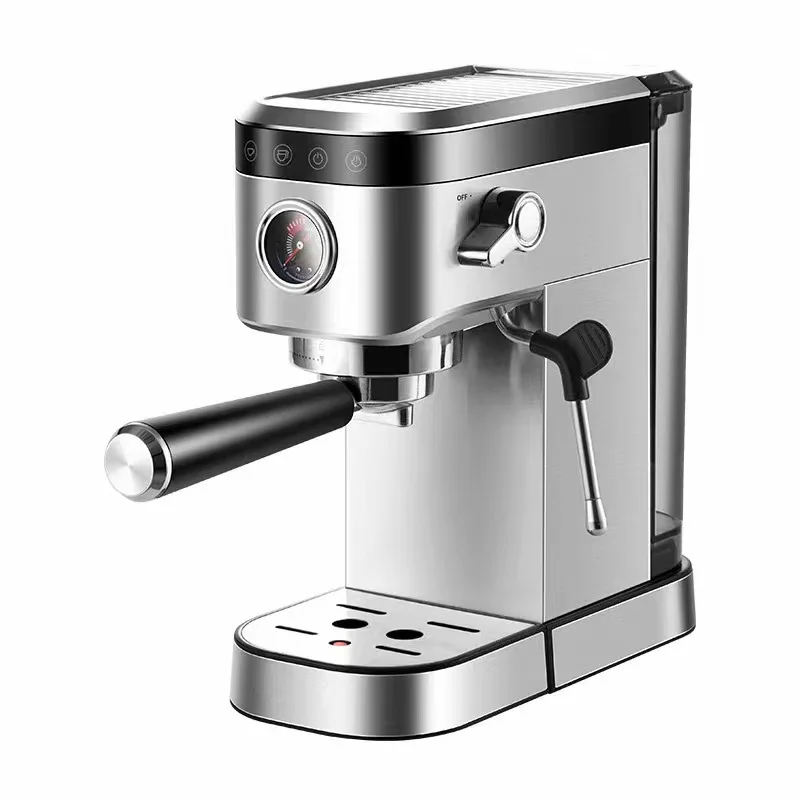 

1.5L Water Tank Espresso Coffee Maker Visual Pressure Gauge 20Bar 92 ° Constant Temperature Extraction Professional Milk Foam