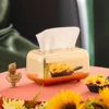 Luxury Gold Tissue Boxes Paper Napkin Holder Desk Tissue Case Craft Organizer Kitchen Tissue Box 4
