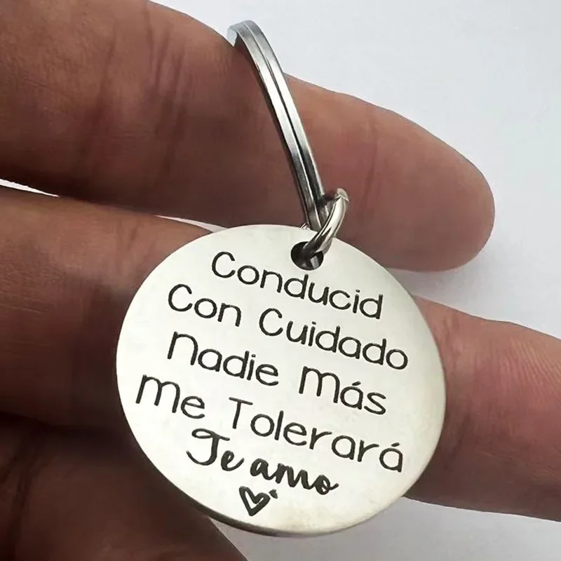 Llavero con grabado para parejas, 1 unidad, regalo para el Día de San Valentín