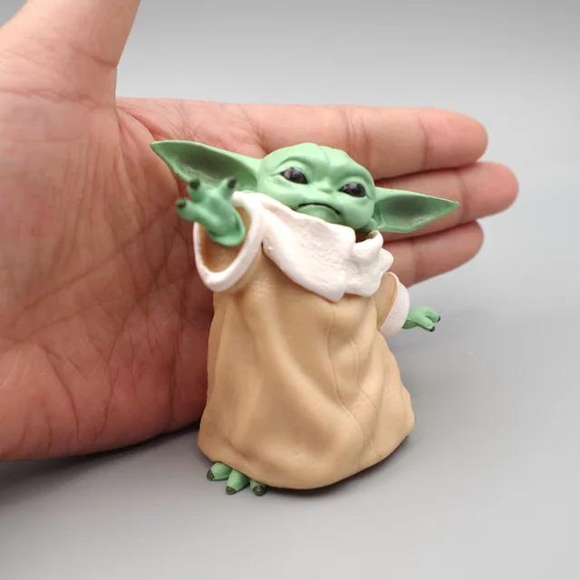 Disney Star Wars Baby Yoda Anime Collection Doll 8cm Toy Master Darth PVC Action Figure Mini Model for Children Christmas Gift 1
