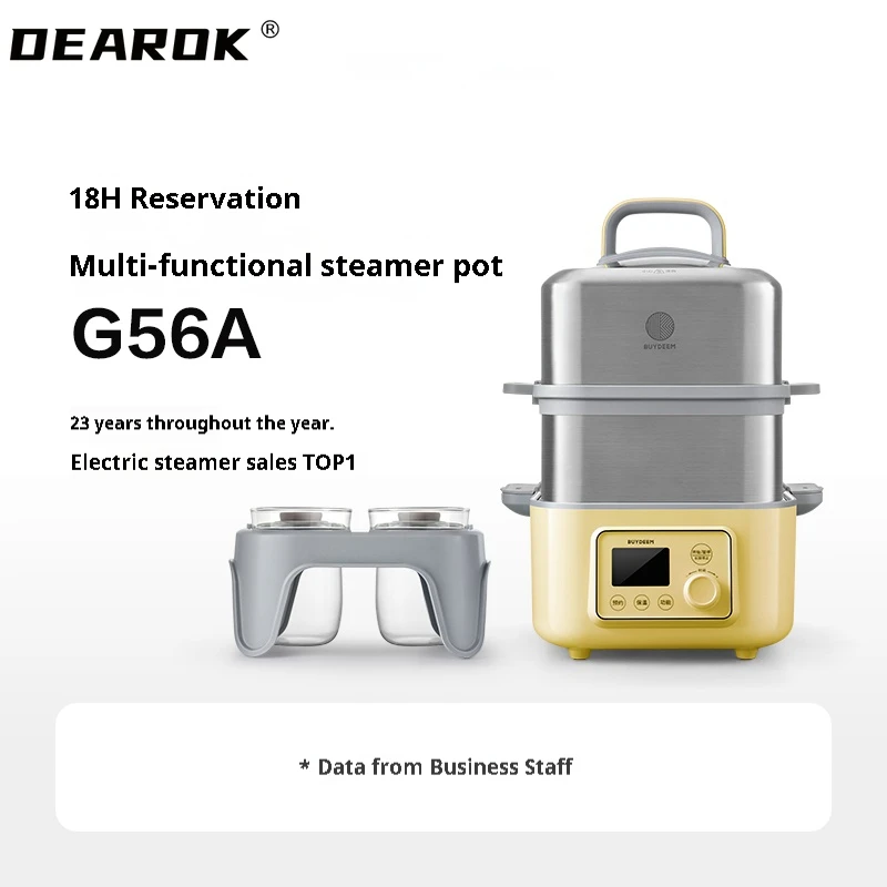 Steamer Stewpot Electric Steamer Multifunctional Household Electric Stewpot Waterproof Automatic Reservation