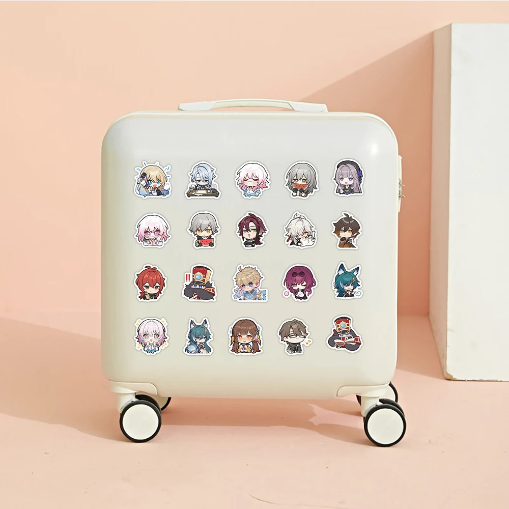 10/30/50/100pcs Kawaii Cartoon Honkai: Star Rail Anime Stickers Decals Laptop Motorcycle Suitcase Car Waterproof Sticker Kid Toy images - 6