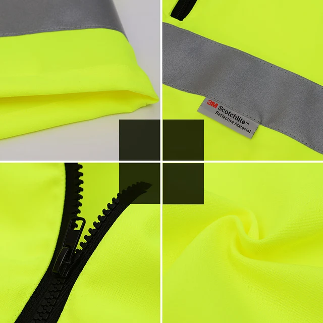 Hi Vis Reflective Motorcycle Vest with ID Pockets