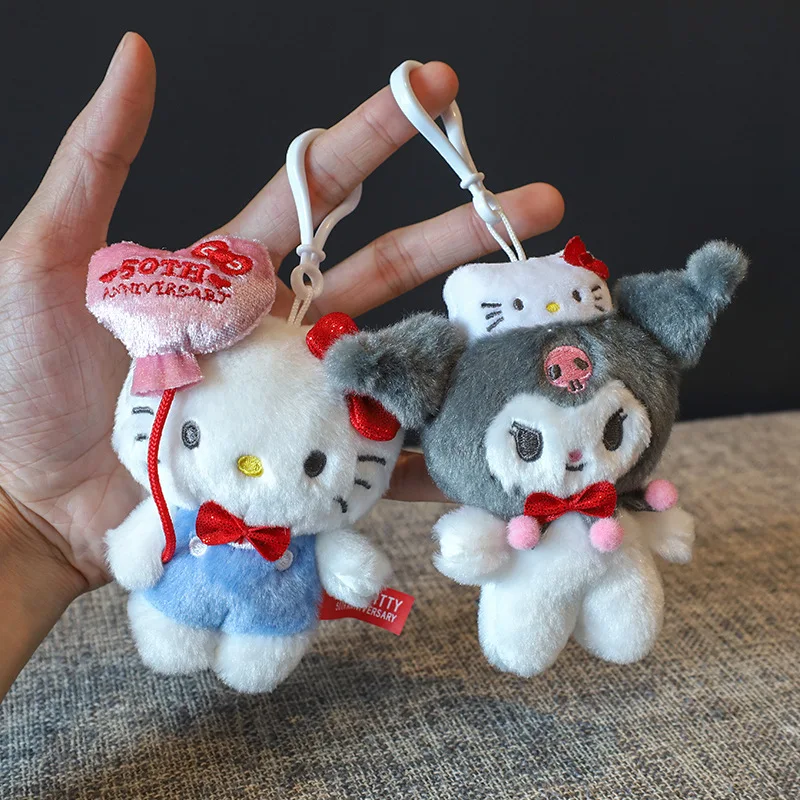 Kitty Hello Kitty Pendant Cute Kulomi Ugly Fishing Plush Doll Jade Cinnamon Dog Bag Pendant Movie Birthday Gift Christmas