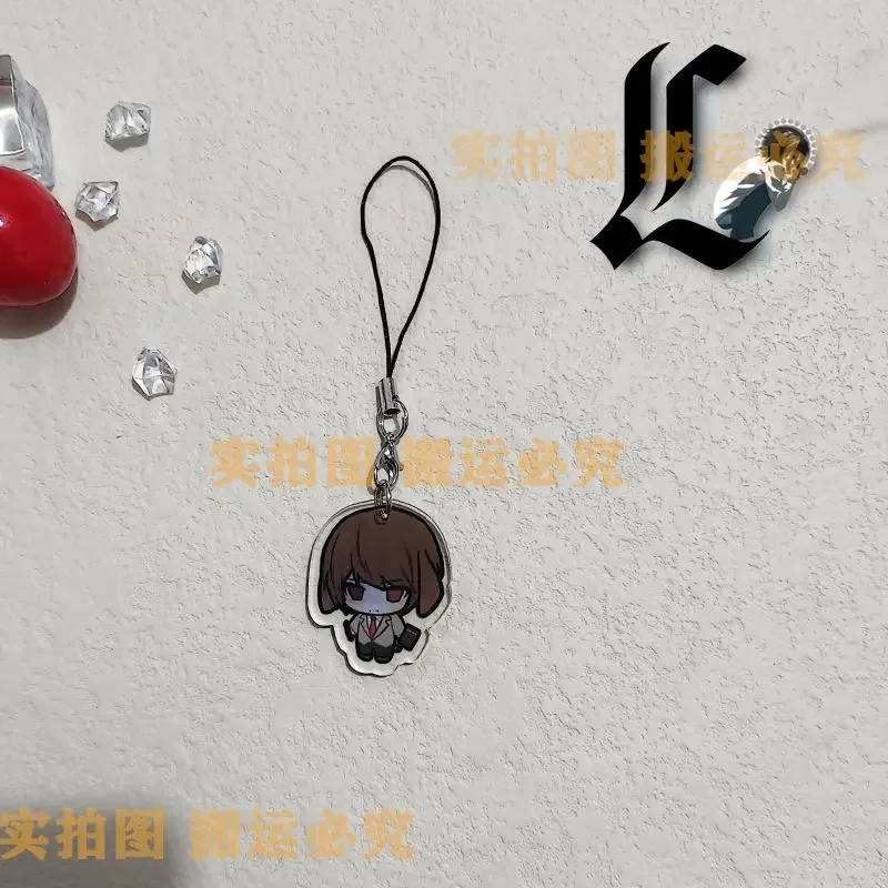 DEATH NOTE 휴대폰 체인, Yagami Light L Lawliet 아크릴 펜던트, 휴대폰 스트랩, 귀여운 로프 랜야드, 귀여운 걸이식 선물