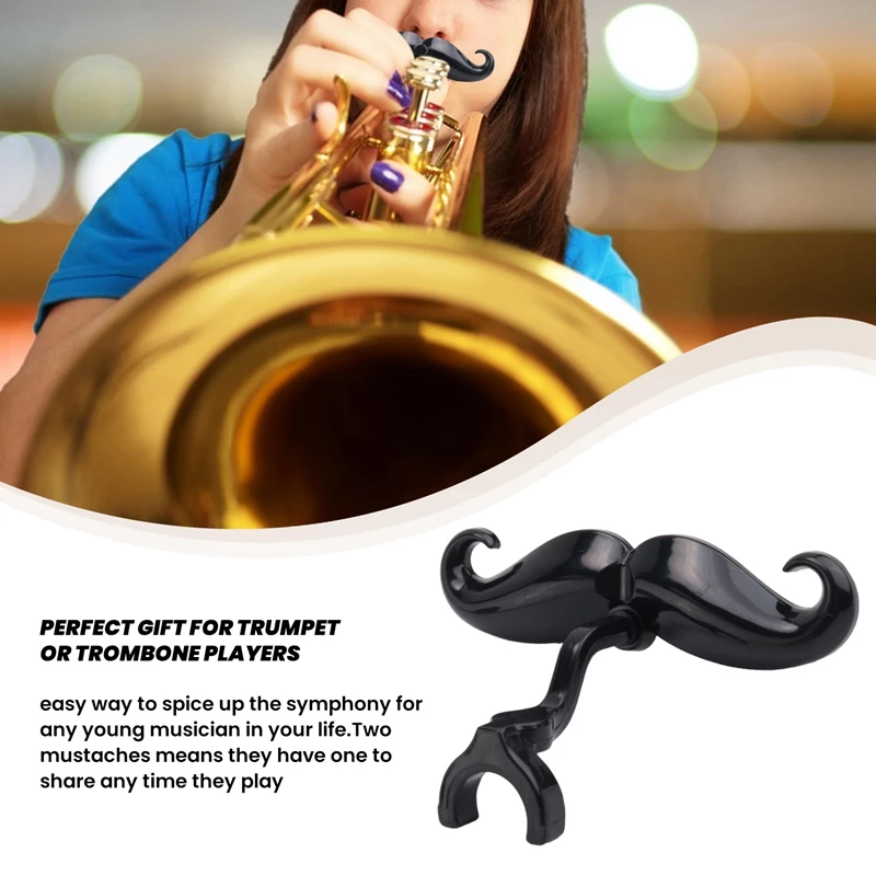 Clip-On Beard For Trumpet And Trombone Parts Protective Case Included-Fits All Trumpet Mouthpieces Mouthpiece Not Included