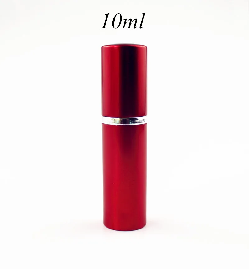 Compact Refillable Perfume Spray Bottle with Aluminum Case, 5ml - 10ml Capacity