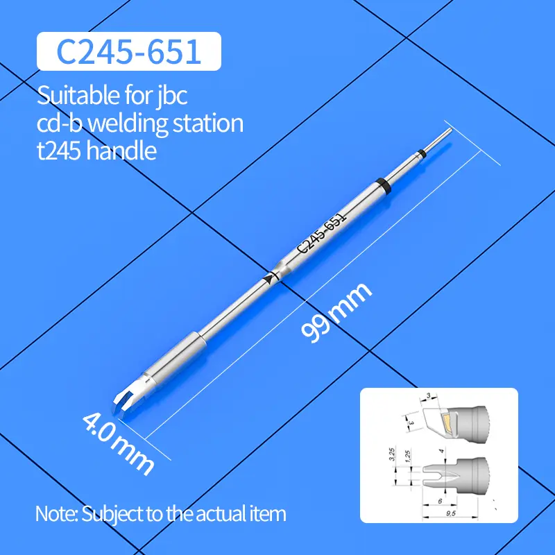 C245 Soldering Tip C245-405/793/965/651/654/667/751/754/731/763 Soldering Iron Tip Compatible JBC T245 Soldering Station Handle image 10