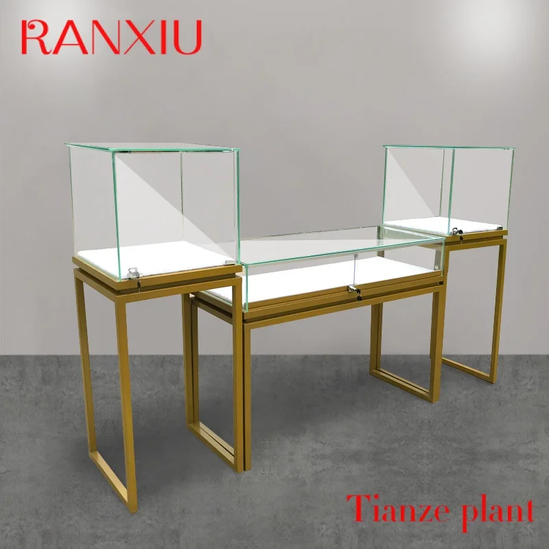 Custom Jewelry Showcase Display Cabinet Jewelry Shop Furniture Retail Sale Showcase for Jewelry Store and Counter