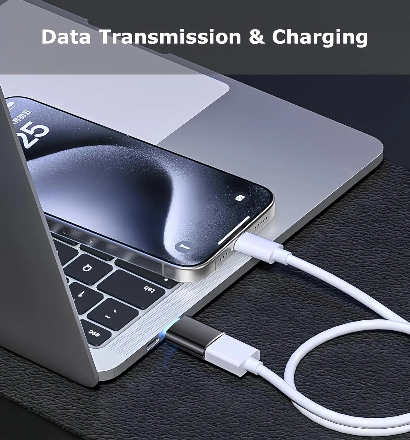 블루예티 마이크용 USB C-USB 어댑터 - 맥북 프로, 에어, 아이패드용 알루미늄 USB-C(수) - USB-A(암) 변환기