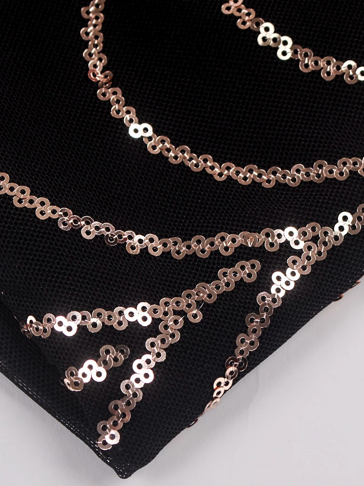 فستان رسمي بأكمام طويلة ورقبة على شكل حرف O قابل ل...