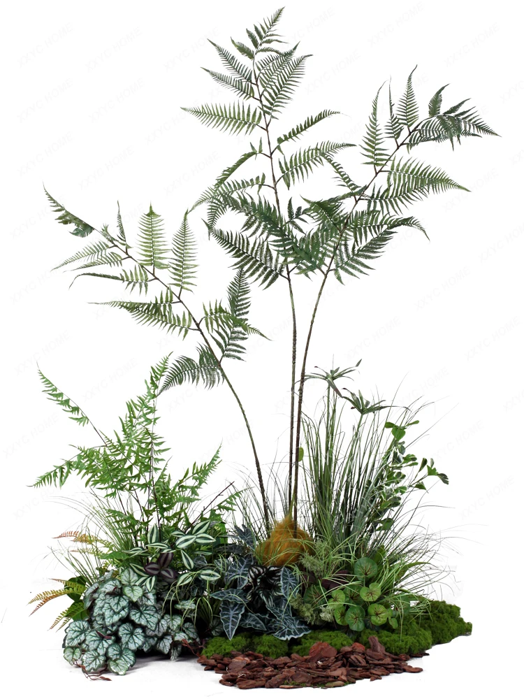 

Bamboo Fern Tree Landscaping Plant Indoor Artificial Tree Window Stairs Lower Corner Decoration Ornaments