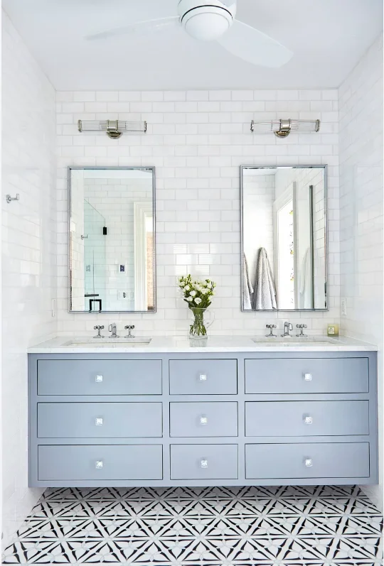 Contemporary Solid Wood Bathroom Vanity With Above Counter Cabinet