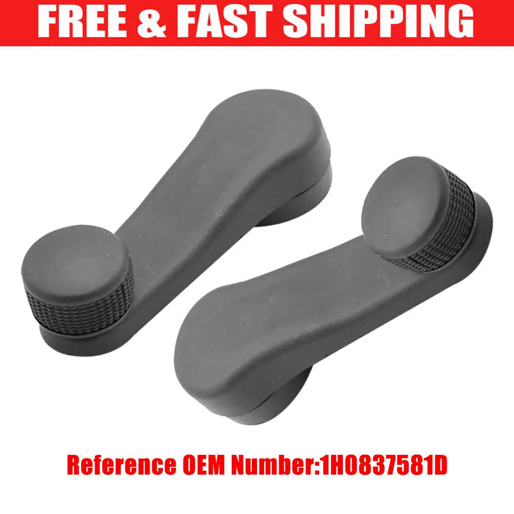 2 Pezzi Alzacristallo Maniglia Manovella Regolatore Per Vw T4 T5 Transporter Golf Seat