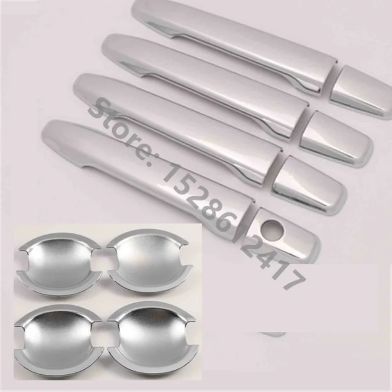 Chrome Door Handle Bowl Trim Car Door Protector Trim For 2009-2018 Mitsubishi Lancer X/Lancer Evo Car Accessories