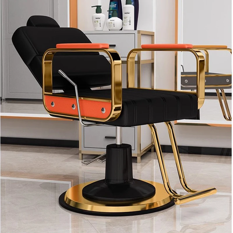 Aesthetic Swivel Chair Hairdressing Luxury Professional Aesthetic Chair Reclining Backrest Cadeira Barber Equipment LJ50BC