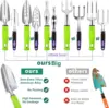 84 Pcs Garden Tools Set with Heavy Duty Aluminum Hand Tools, Pruning Shears, Gloves, Sprayer, Bag, Succulent Tools for Gardening