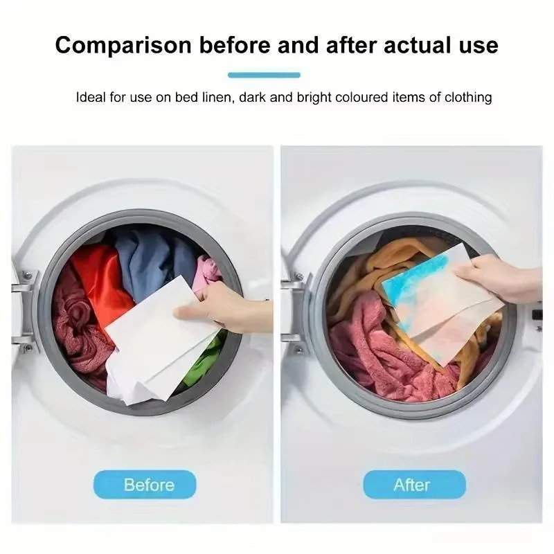 50/100/150pcs Anti-Staining Laundry Tablet Color Catcher Sheet for Anti-Cross-Dyeing