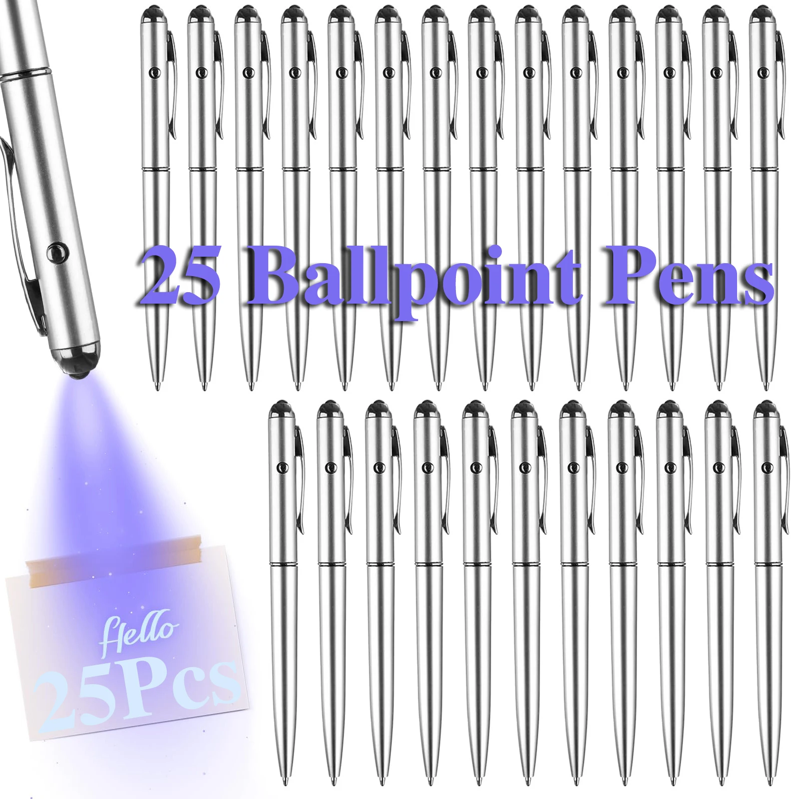 

25 шт., ручка-детектор банкнот, шариковые ручки