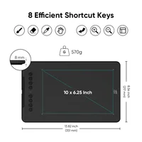 XPPen Deco 01 V3 Graphic Digital Drawing Tablet 10*6 inch 8 shortcut keys 16384 levels 60 Degrees Tilt for Windows mac Android - Image 3