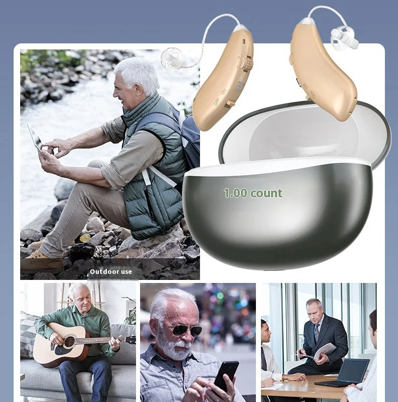 16 Channels Hearing Aids Digital Display Ear Back Type Digital Hearing Aids for
