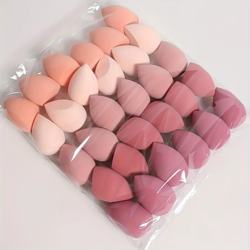 10Pcs Multi-Color Makeup Sponges - Hypoallergenic  for Liquid/BB Cream/Powder | Pore-Blurring Wet&Dry Application