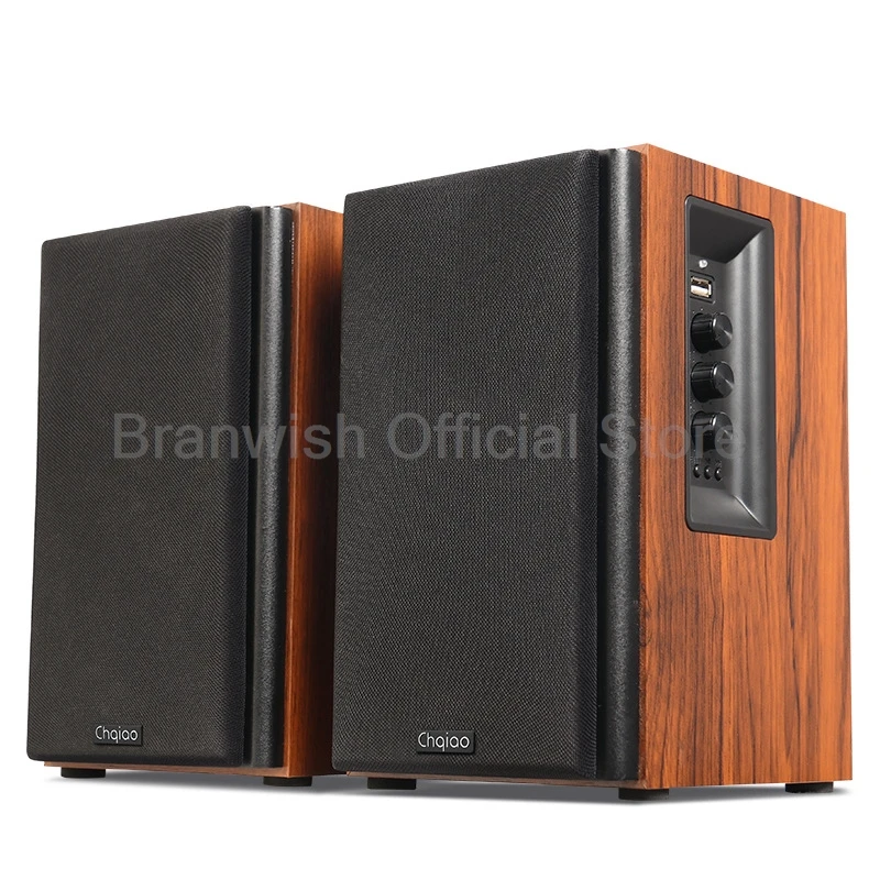 30W*2 4 Inch Bookshelf Speaker 2-Way Active Speaker 5.0 Bluetooth 6ohm HiFi Fever Monitor Audio Tweeter Home theater Sound Box
